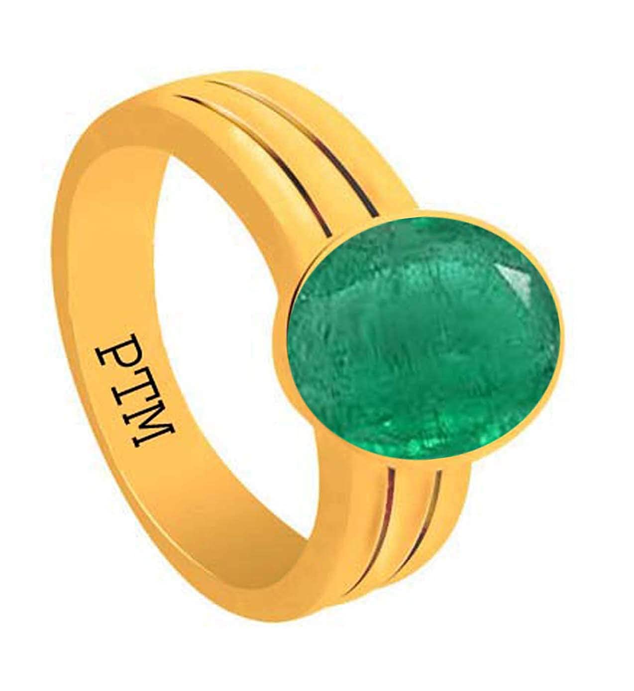 Emerald Gold Rings for men 22 carat | Green Lucky Stone Rings | Markatmoni  | panna - YouTube