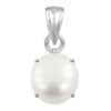 Ptm Sterling Silver  Pearl/Moti 3.25 Ratti to 10.25 Ratti or 3 Carat to 9.5 Carat Certified Astrological Gemstone 925 bis Hallmark pendant for Men & Women -vslp2