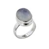 PTM Natural Moonstone/Chandrakantmani 3.25 Ratti to 10.25 Ratti or 3 Carat to 9.5 Carat Astrological Certified Gemstone Sterling Silver/bis Hallmark Ring for Men & Women