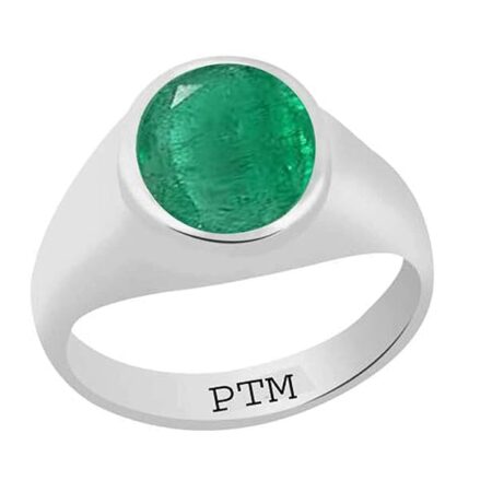 Certified 6.25 Ratti 5.62 Carat A+ Quality Emerald Panna Gemstone Ring Men  Women | eBay