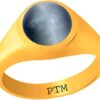 PTM Certified Natural 3.25 Ratti to 10.25 Ratti or 3.00 Carat to 9.35 Carat Cat's Eye (Lehsuniya) Astrological Gemstone Panchdhatu/5 metals 22 K Gold Plated Ring for Men & Women