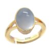 PTM Natural Moonstone/Chandrakantmani 3.25 Ratti to 10.25 Ratti or 3 Carat to 9.5 Carat Astrological Certified Gemstone Panchdhatu/5 Metals Gold Plated Ring for Men & Women