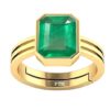 PTM Certified Emerald (Panna) 3.25 Ratti to 10.25 Ratti or 3.00 Carat to 9.35 Carat Astrological Gemstone Panchdhatu 22 k Gold Plated Ring for Men & Women