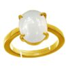 PTM Natural Moonstone/Chandrakantmani 3.25 Ratti to 10.25 Ratti or 3 Carat to 9.5 Carat Astrological Certified Gemstone Panchdhatu/5 Metals Gold Plated Ring for Men & Women