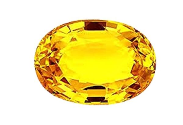 PTM Certified Natural Yellow Sapphire (Pukhraj) 3.25 Ratti To 10.25 Ratti or 3.00 Carat To 9.35 Carat Astrological Gemstone with Certificate of Authenticity for Men & Women