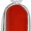 PTM Coral (Moonga) 3.25 Ratti or 3 Ct Gemstone Men & Women bis Hallmark 925 Sterling Silver Stone Pendant