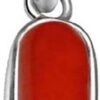 PTM Coral (Moonga) 3.25 Ratti or 3 Ct Gemstone Men & Women bis Hallmark 925 Sterling Silver Stone Pendant