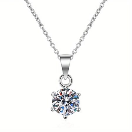 PTM 925 Sterling Silver Zirconia Pendant for Women Gift for Teen Girls Party Engagement Wedding