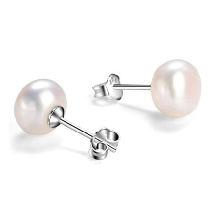 PTM Pearl 925 Sterling Silver Ear Style & Stud Earring For Woman and Girls